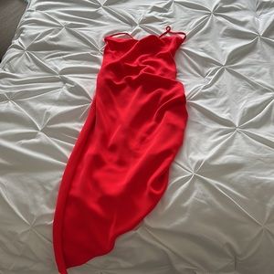 Amanda Uprichard Janice dress in crimson